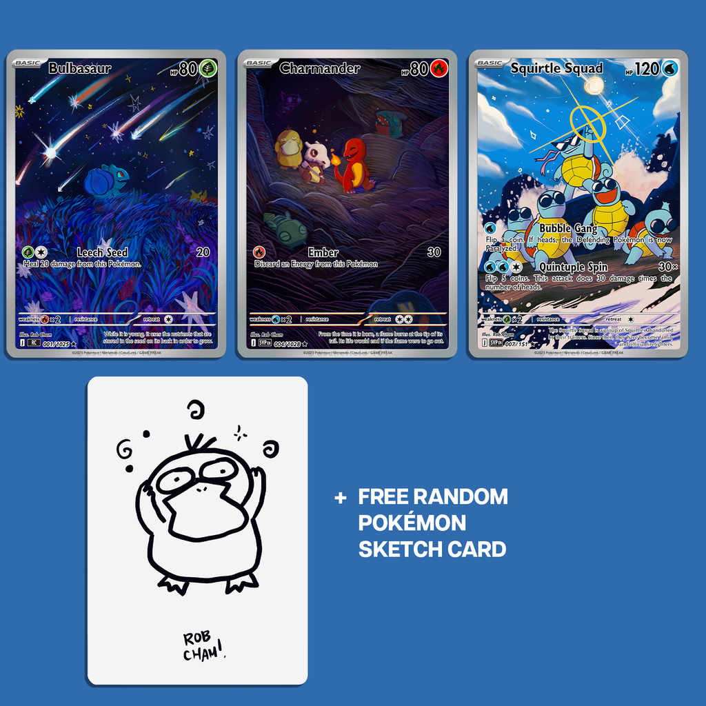 First Starter Bundle | Bulbasaur, Charmander, and Squirtle | First Starter Collection