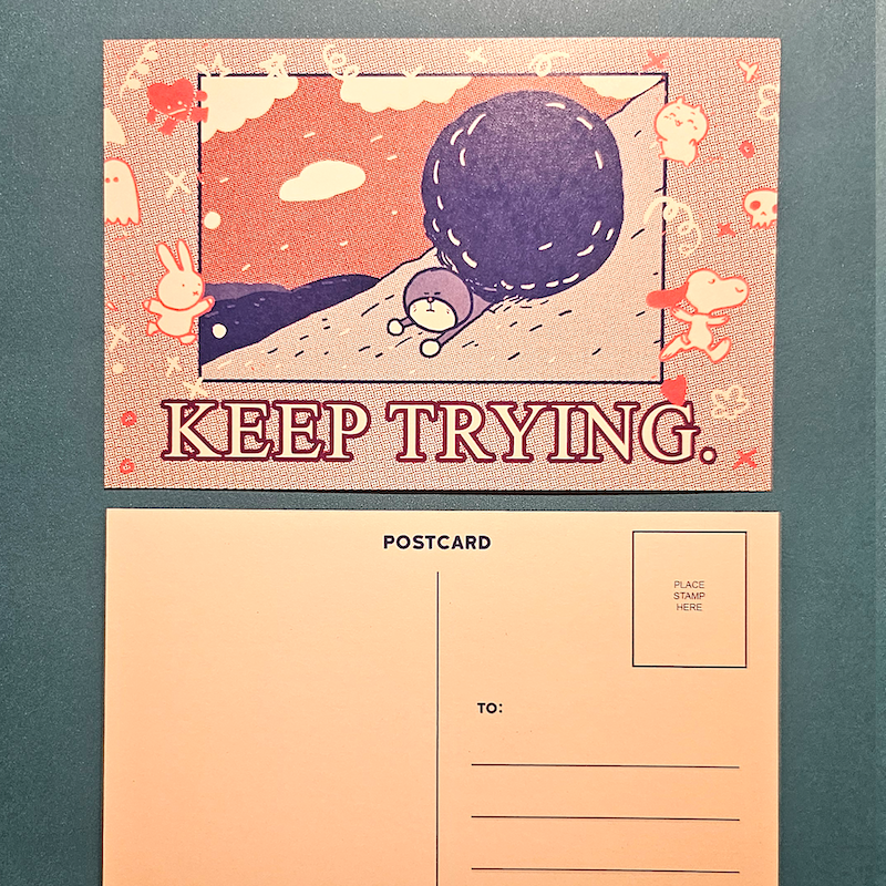 Keep Trying - Postcard/Print